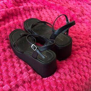 Madden Girl Black Platform Sandals